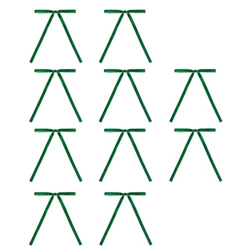 Set mit 10 Samtschleifen, eleganter Schmetterlingsknoten für Festival, Heimdekoration, Verzierung, Zubehör von Vynetra