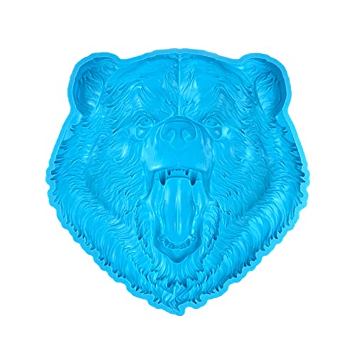 Silikonform mit 3D-Bär für Kopf, für Epoxidharz, Tierharz, Formen für Tisch, Heimdekoration, hängende Anhänger, Handwerk, Wandschmuck von Vynetra