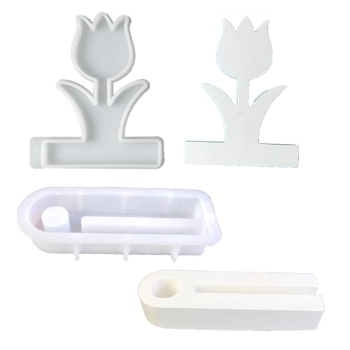 Silikonformen für Tulpenhalter, Gießformen, Blumen, Kerzenständer, Harze, Formen für Halter, Dekorationen von Vynetra