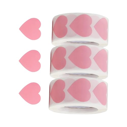 Valentinstags-Aufkleber, Herz-Aufkleber für Valentinstag, Karte, Briefumschlag, selbstklebende Verpackungsetiketten, 1500 Stück Valentinstags-Aufkleber, Herz-Aufkleber für Valentinstag, Karte, Briefumschlag, selbstklebende Verpackungsetiketten, 1500 Stück von Vynetra