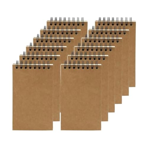 Vynetra 12 kleine Notizbücher mit Doppelspulen, 38,1 x 7,6 cm, liniert, Tagebuch, Notizblöcke, 120 Seiten, für Büro, Schule Vynetra 12 kleine Notizbücher mit Doppelspulen, 38,1 x 7,6 cm, liniert, Tagebuch, Notizblöcke, 120 Seiten, für Büro, Schule von Vynetra