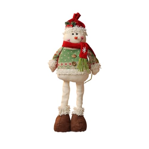 Vynetra Elastische Feiertagsdekorationen, 3 Stile, erweiterbar, Weihnachtsmann, Schneemann, Hirsch, Weihnachten, Partys, Regal, Display, Polyester, Festival-Ornament von Vynetra