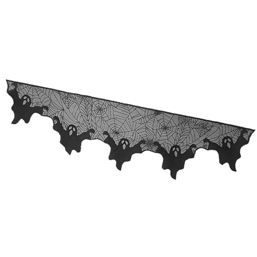 Vynetra Halloween-Kaminschal, Polyester-Tischdecke, Tischläufer für Motto-Partys und Spukhäuser Vynetra Halloween-Kaminschal, Polyester-Tischdecke, Tischläufer für Motto-Partys und Spukhäuser von Vynetra