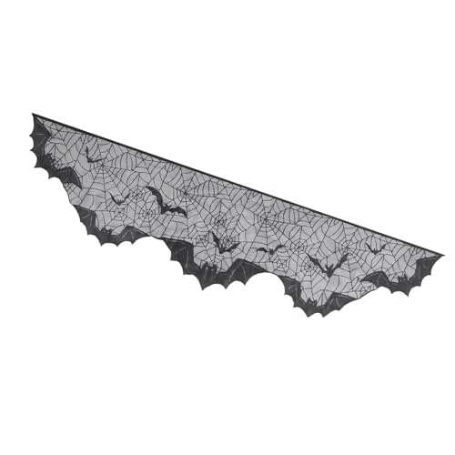 Vynetra Halloween-Kaminschal, Polyester-Tischdecke, Tischläufer für Motto-Partys und Spukhäuser Vynetra Halloween-Kaminschal, Polyester-Tischdecke, Tischläufer für Motto-Partys und Spukhäuser von Vynetra