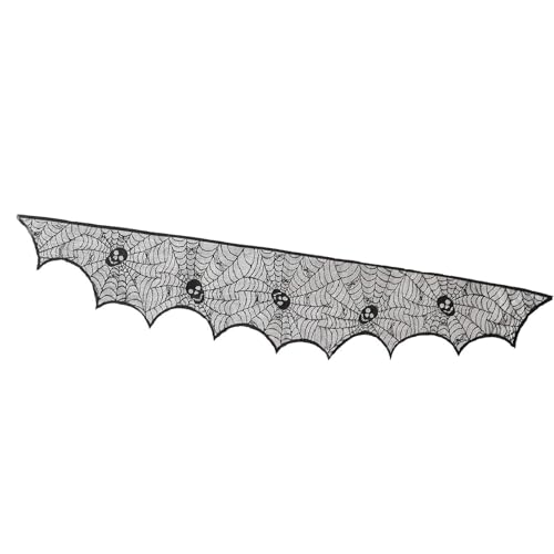 Vynetra Halloween-Kaminschal, Polyester-Tischdecke, Tischläufer für Motto-Partys und Spukhäuser Vynetra Halloween-Kaminschal, Polyester-Tischdecke, Tischläufer für Motto-Partys und Spukhäuser von Vynetra
