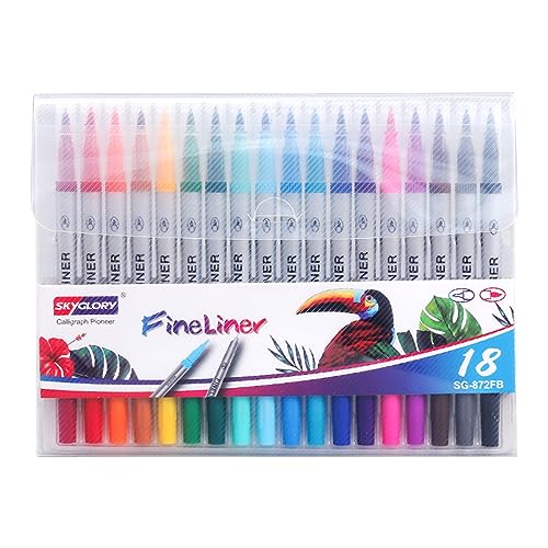 Vynetra Mehrfarbige Hakenlinien-Stifte-Set, Aquarellmalstifte, kreatives Schreibwaren, Studenten, Schule, Büro, Kunsthandwerk von Vynetra