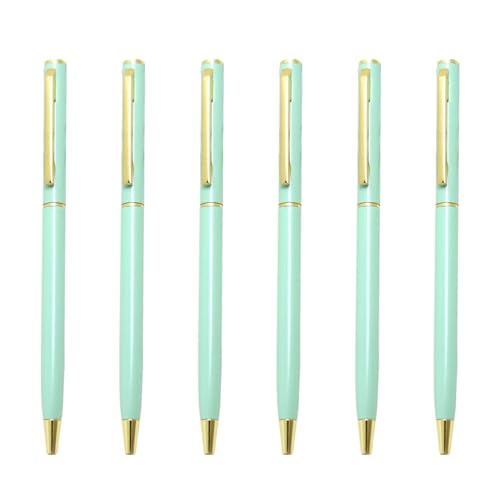 Vynetra Metall-Kugelschreiber, Signierstift, Bürostift, Business-Stift, zum Öffnen/Schließen, 6 Stück Vynetra Metall-Kugelschreiber, Signierstift, Bürostift, Business-Stift, zum Öffnen/Schließen, 6 Stück von Vynetra