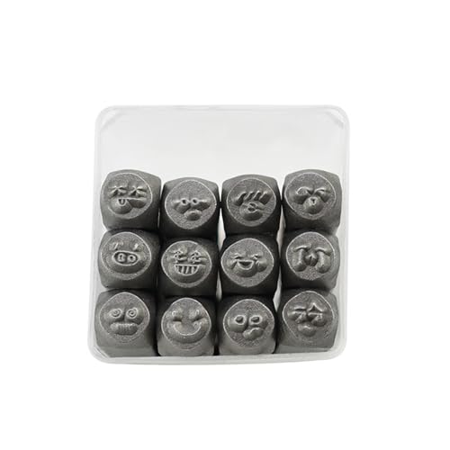 Vynetra Metallstempel mit Herz-/Tiermotiven, 3 mm, Metallstempelwerkzeug zum Stempeln von Metall, Leder, Holz, Handwerk, 12 Stück Vynetra Metallstempel mit Herz-/Tiermotiven, 3 mm, Metallstempelwerkzeug zum Stempeln von Metall, Leder, Holz, Handwerk, 12 Stück von Vynetra