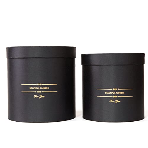 Vynetra Runde Blumenkästen für Damen, Blumenverpackung, Papiertüte mit Deckel, für Floristen, Blumenstrauß, Blumenverpackung, Aufbewahrungsboxen Vynetra Runde Blumenkästen für Damen, Blumenverpackung, Papiertüte mit Deckel, für Floristen, Blumenstrauß, Blumenverpackung, Aufbewahrungsboxen von Vynetra