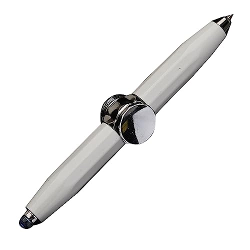 Vynetra Schreibbarer Drehstift mit LED-Licht, Metallstift, Kugelschreiber für Kinder, Teenager, Studenten, Stressabbau Vynetra Schreibbarer Drehstift mit LED-Licht, Metallstift, Kugelschreiber für Kinder, Teenager, Studenten, Stressabbau von Vynetra