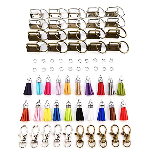 Zubehör-Set für Schlüsselanhänger, Schlüsselanhänger, Schlüsselband, Hakenverschluss, Hundehalsbänder, Zubehör zur Herstellung von Schlüsselbändern von Vynetra