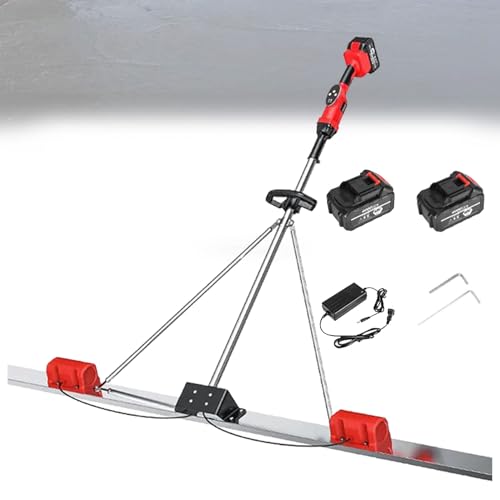 VzxCrue Betonschaber Lineal Elektro Estrich Zement Finishing Vibrationsmaschine Mit 9 Geschwindigkeitsstufen Und Leistungsanzeige füR BetonböDen 2Batteries-2M VzxCrue Betonschaber Lineal Elektro Estrich Zement Finishing Vibrationsmaschine Mit 9 Geschwindigkeitsstufen Und Leistungsanzeige füR BetonböDen 2Batteries-2M von VzxCrue