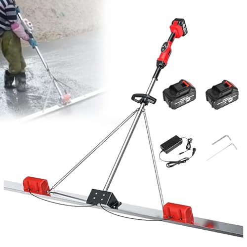 VzxCrue Concrete Electric Scraping Ruler Cordless Concrete Smoother Freely Adjust The Gear to Meet Different Working Conditions for Smooth Concrete Finishing 2Batteries-1.8M VzxCrue Concrete Electric Scraping Ruler Cordless Concrete Smoother Freely Adjust The Gear to Meet Different Working Conditions for Smooth Concrete Finishing 2Batteries-1.8M von VzxCrue