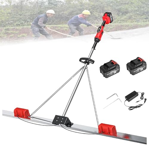 VzxCrue Concrete Scraping Ruler Concrete Screed Vibratory Kit Freely Adjust The Gear to Meet Different Working Conditions Suitable for Engineering 2Batteries-2M VzxCrue Concrete Scraping Ruler Concrete Screed Vibratory Kit Freely Adjust The Gear to Meet Different Working Conditions Suitable for Engineering 2Batteries-2M von VzxCrue