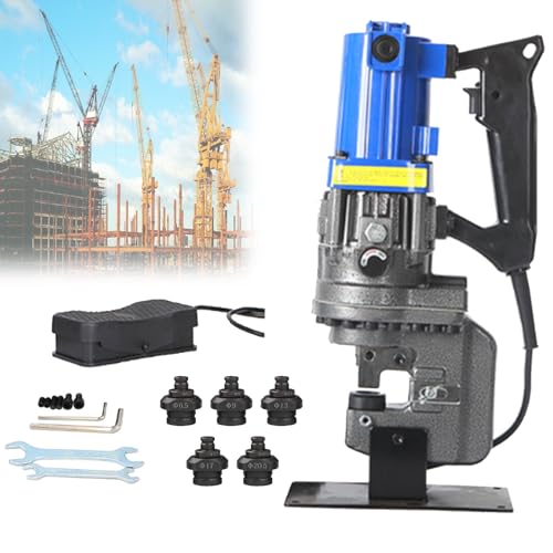 VzxCrue Hydraulische Lochstanze, Elektrische 220-V-Stanzmaschine, Elektrisches Hydraulisches Lochstanzwerkzeug, füR Eisen-, Kupfer- Und Aluminiumplatten, Winkelstahl Und Kanalstahl C2 von VzxCrue