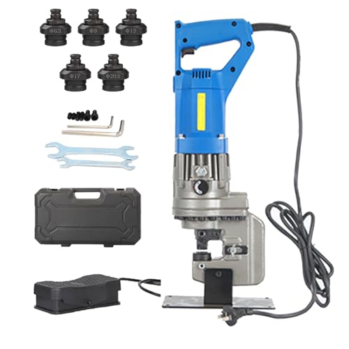 VzxCrue Winkelstahl-Lochstanzmaschine, 1300 W elektrische hydraulische Lochstanze, Fußschalter, mit 5 Sätzen Stempel/Matrize, für Stahl, Eisen, Aluminium, Kupfer A2 VzxCrue Winkelstahl-Lochstanzmaschine, 1300 W elektrische hydraulische Lochstanze, Fußschalter, mit 5 Sätzen Stempel/Matrize, für Stahl, Eisen, Aluminium, Kupfer A2 von VzxCrue