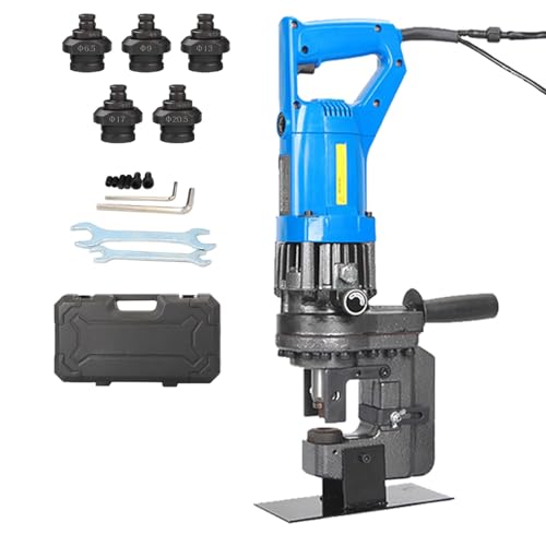 VzxCrue Winkelstahl-Lochstanzmaschine, 1300 W elektrische hydraulische Lochstanze, Fußschalter, mit 5 Sätzen Stempel/Matrize, für Stahl, Eisen, Aluminium, Kupfer B1 VzxCrue Winkelstahl-Lochstanzmaschine, 1300 W elektrische hydraulische Lochstanze, Fußschalter, mit 5 Sätzen Stempel/Matrize, für Stahl, Eisen, Aluminium, Kupfer B1 von VzxCrue