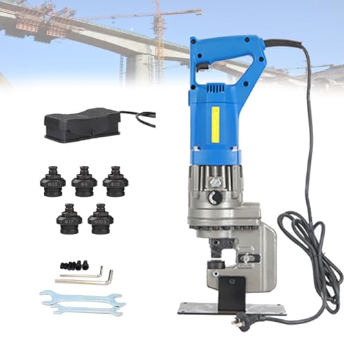 VzxCrue Winkelstahl-Lochstanzmaschine, hydraulische Lochstanze, elektrische 220-V-Stanzmaschine, mit 5 Sätzen Stempel/Matrize, für Stahl, Eisen, Aluminium A2 VzxCrue Winkelstahl-Lochstanzmaschine, hydraulische Lochstanze, elektrische 220-V-Stanzmaschine, mit 5 Sätzen Stempel/Matrize, für Stahl, Eisen, Aluminium A2 von VzxCrue
