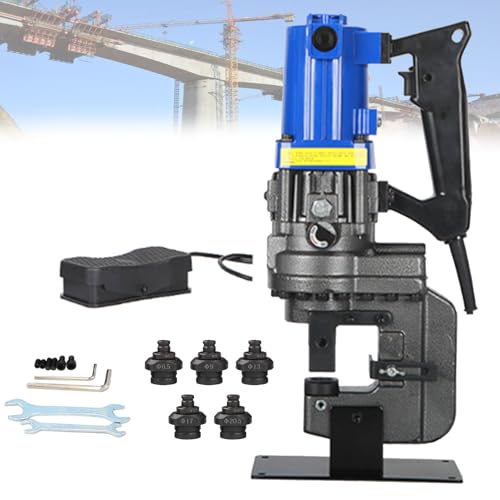 VzxCrue Winkelstahl-Lochstanzmaschine, hydraulische Lochstanze, elektrische 220-V-Stanzmaschine, mit 5 Sätzen Stempel/Matrize, für Stahl, Eisen, Aluminium C2 VzxCrue Winkelstahl-Lochstanzmaschine, hydraulische Lochstanze, elektrische 220-V-Stanzmaschine, mit 5 Sätzen Stempel/Matrize, für Stahl, Eisen, Aluminium C2 von VzxCrue