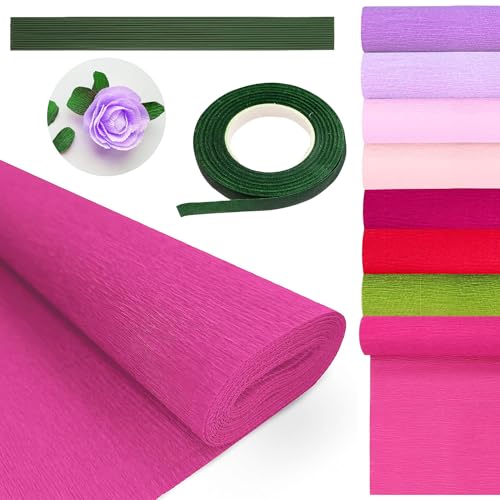 8 Farben Krepppapier Krepppapier Bunt Crepe Papier Krepppapier Rollen Floristenkrepp Krepp Krepp-Papier-Blumenpapier 25 * 250cm für Die Herstellung von Valentinstag-Blumen DIY Blumenpapier-Handwerk 8 Farben Krepppapier Krepppapier Bunt Crepe Papier Krepppapier Rollen Floristenkrepp Krepp Krepp-Papier-Blumenpapier 25 * 250cm für Die Herstellung von Valentinstag-Blumen DIY Blumenpapier-Handwerk von W Rxkiocs