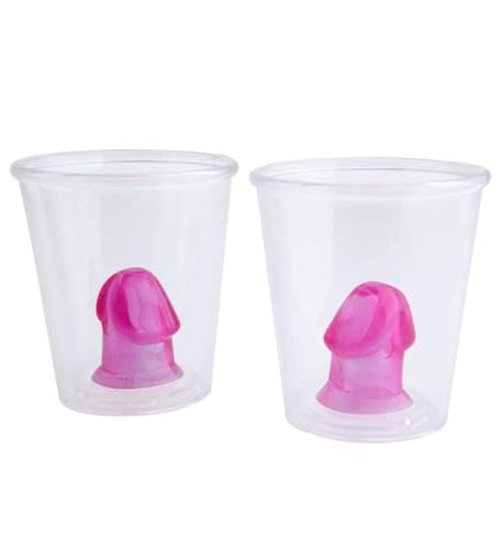 Junggesellinnenabschied - zwei Schnapsgläser "Willy Shot" in leichtem pink, aussschließlich für Junggesellinnenabschiedspartys oder Feier Junggesellinnenabschied - zwei Schnapsgläser "Willy Shot" in leichtem pink, aussschließlich für Junggesellinnenabschiedspartys oder Feier von WIDMANN