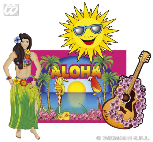 W WIDMANN MILANO Party Fashion, bunte hawaiianische Dekorationen, 50 cm, einfach zu installieren, vielseitig für alle Veranstaltungen, Set von 4 für einen optimalen visuellen Eindruck W WIDMANN MILANO Party Fashion, bunte hawaiianische Dekorationen, 50 cm, einfach zu installieren, vielseitig für alle Veranstaltungen, Set von 4 für einen optimalen visuellen Eindruck von W WIDMANN MILANO Party Fashion