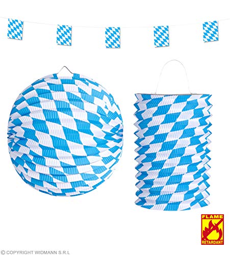 W WIDMANN MILANO Party Fashion 02521 - Dekorationsset Bayern, 3-teilig, Flaggengirlande, Lampion, Laterne, Mottoparty, Bierfest, Volksfest W WIDMANN MILANO Party Fashion 02521 - Dekorationsset Bayern, 3-teilig, Flaggengirlande, Lampion, Laterne, Mottoparty, Bierfest, Volksfest von W WIDMANN MILANO Party Fashion