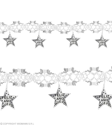 W WIDMANN MILANO Party Fashion 7911H - Girlande Feliz Año Nuevo, Accessoires, Dekoration für Silvester und Neujahr von W WIDMANN MILANO Party Fashion