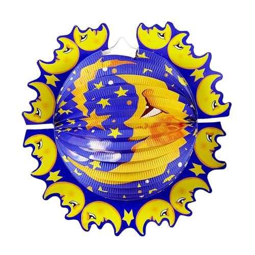 W WIDMANN MILANO Party Fashion 95755 - Lampion lachender Mond, Ø 36 cm, flammenhemmend, Dekoration, Mottoparty, Karneval, W WIDMANN MILANO Party Fashion 95755 - Lampion lachender Mond, Ø 36 cm, flammenhemmend, Dekoration, Mottoparty, Karneval, von W WIDMANN MILANO Party Fashion