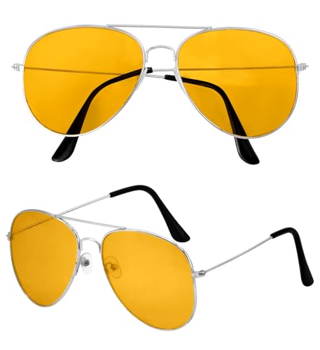 W WIDMANN MILANO Party Fashion - Brille mit farbigen Gläsern, Pilotenbrille, Accessoire für 80er Jahre Mottoparty, Karneval W WIDMANN MILANO Party Fashion - Brille mit farbigen Gläsern, Pilotenbrille, Accessoire für 80er Jahre Mottoparty, Karneval von W WIDMANN MILANO Party Fashion