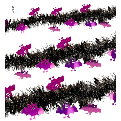 W WIDMANN MILANO Party Fashion - Girlande aus Lametta, 3 m, Halloween Dekoration von W WIDMANN MILANO Party Fashion