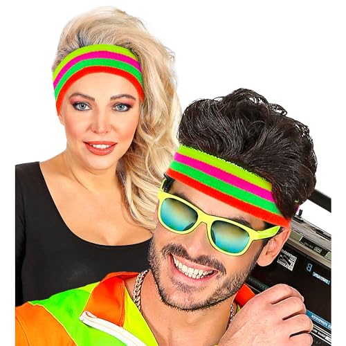 W WIDMANN MILANO Party Fashion - Schweißbänder Multicolor, 80er Jahre, Accessoire für Trainingsanzüge, Bad Taste Outfits W WIDMANN MILANO Party Fashion - Schweißbänder Multicolor, 80er Jahre, Accessoire für Trainingsanzüge, Bad Taste Outfits von W WIDMANN MILANO Party Fashion