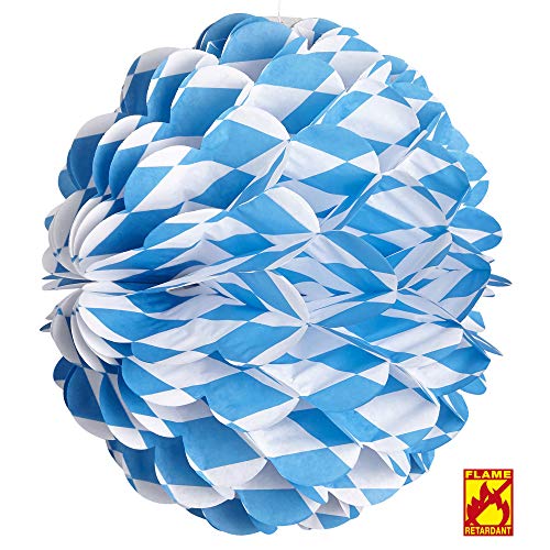 W WIDMANN MILANO Party Fashion 02513 - Bayerischer Honeycomb Lampion, Durchmesser 28 cm, Bierfest, Volksfest, Geburtstag von W WIDMANN MILANO Party Fashion