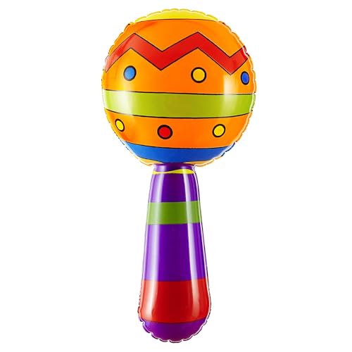 W WIDMANN MILANO Party Fashion 04813 - Aufblasbare Rumbakugel mit Glöckchen, 20 cm, Karneval, Fasching, Mottoparty von W WIDMANN MILANO Party Fashion