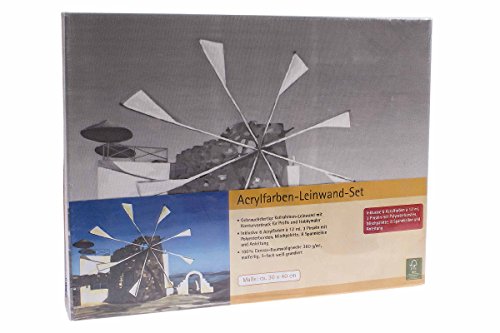 Acrylfarben Leinwand Set 100% Canvas Baumwollgewebe von W&B