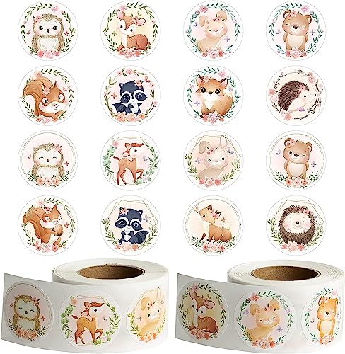 W1cwey 1000Stück Blumen Waldland Tier Aufkleber Rolle Karikatur Wald Blume Freund Niedlich Aufkleber für Kinder Selbstklebend Schule Belohnung Dekoration Party mitgeliefert W1cwey 1000Stück Blumen Waldland Tier Aufkleber Rolle Karikatur Wald Blume Freund Niedlich Aufkleber für Kinder Selbstklebend Schule Belohnung Dekoration Party mitgeliefert von W1cwey