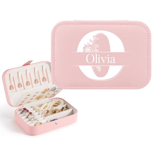 Schmuckkästchen Personalisiert, Reise Schmuckkästchen Jewellery Box für Damen, Schmuckschatulle Schmuckkasten Schmuckaufbewahrung Reise für Muttertag, Valentinstag Schmuckkästchen Personalisiert, Reise Schmuckkästchen Jewellery Box für Damen, Schmuckschatulle Schmuckkasten Schmuckaufbewahrung Reise für Muttertag, Valentinstag von WACAR