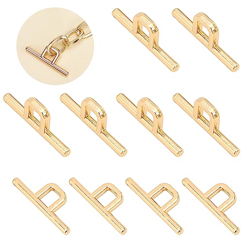 WADORN 10 Stück Metall Knebelverschlüsse, Quadratischer Verschluss T-Bar Schnalle Schmuckverschlüsse Flache Kippverschlüsse Steckverbinder Hardware Für DIY Halskette Armbänder Herstellung WADORN 10 Stück Metall Knebelverschlüsse, Quadratischer Verschluss T-Bar Schnalle Schmuckverschlüsse Flache Kippverschlüsse Steckverbinder Hardware Für DIY Halskette Armbänder Herstellung von WADORN