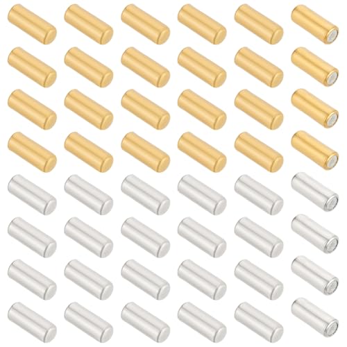 WADORN 100 Stück Endkappen Für Broschennadeln In 2 Farben. Anstecknadeln Aus Messing Stopper Broschennadeln Verschlussverschluss Gummistopper Für DIY Schmuckzubehör WADORN 100 Stück Endkappen Für Broschennadeln In 2 Farben. Anstecknadeln Aus Messing Stopper Broschennadeln Verschlussverschluss Gummistopper Für DIY Schmuckzubehör von WADORN