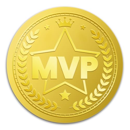 WADORN 100 Stück MVP Stern Aufkleber In Goldfolie, 5cm Große Geprägte Umschläge Mit Diplomen Medaillen Rund Selbstklebende Zertifikatssiegel Etiketten Für Karten Auszeichnungen Partys Wettbewerbe WADORN 100 Stück MVP Stern Aufkleber In Goldfolie, 5cm Große Geprägte Umschläge Mit Diplomen Medaillen Rund Selbstklebende Zertifikatssiegel Etiketten Für Karten Auszeichnungen Partys Wettbewerbe von WADORN