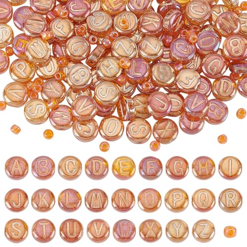 WADORN 104 Stück 26 Stilen Glas Alphabet Buchstabenperlen Mit 150 Stück Glas Rocailles Perlen 10mm Flache Runde Perlen Mit Buchstaben AZ Galvanisierte Rondellen Lose Abstandsperlen WADORN 104 Stück 26 Stilen Glas Alphabet Buchstabenperlen Mit 150 Stück Glas Rocailles Perlen 10mm Flache Runde Perlen Mit Buchstaben AZ Galvanisierte Rondellen Lose Abstandsperlen von WADORN