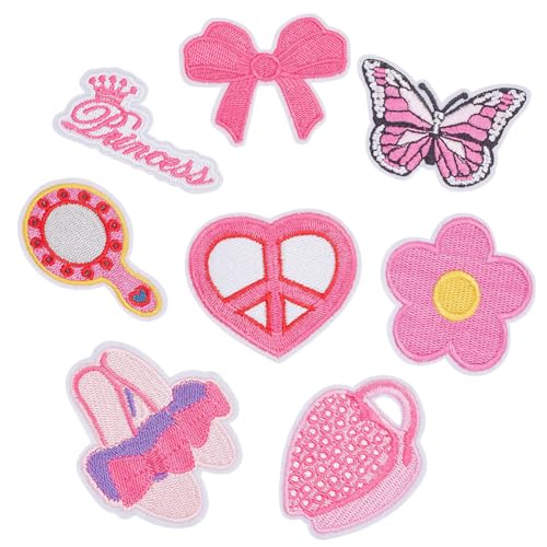 WADORN 16 Stück Rosa Aufnäher Zum Aufbügeln, 8 Stile Süße Vintage Patches Adrette Stickerei Applikation Für Kleidung Rucksäcke Hüte Jeans Jacken T Shirt Schöne DIY Reparaturbedarf WADORN 16 Stück Rosa Aufnäher Zum Aufbügeln, 8 Stile Süße Vintage Patches Adrette Stickerei Applikation Für Kleidung Rucksäcke Hüte Jeans Jacken T Shirt Schöne DIY Reparaturbedarf von WADORN