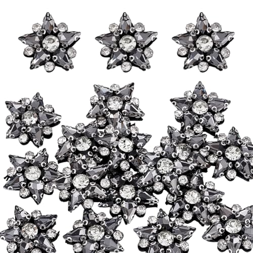 WADORN 16 Stück Stern-Perlen-Patches, Kristall-Strass-Stern-Aufnäher zum Aufnähen, Glasperlen, Nähverzierungen für Bastelarbeiten, Kleidung, Kragen, Jacken, Jeans, Kleid, Hosen, Hemden, Taschen, Hut WADORN 16 Stück Stern-Perlen-Patches, Kristall-Strass-Stern-Aufnäher zum Aufnähen, Glasperlen, Nähverzierungen für Bastelarbeiten, Kleidung, Kragen, Jacken, Jeans, Kleid, Hosen, Hemden, Taschen, Hut von WADORN
