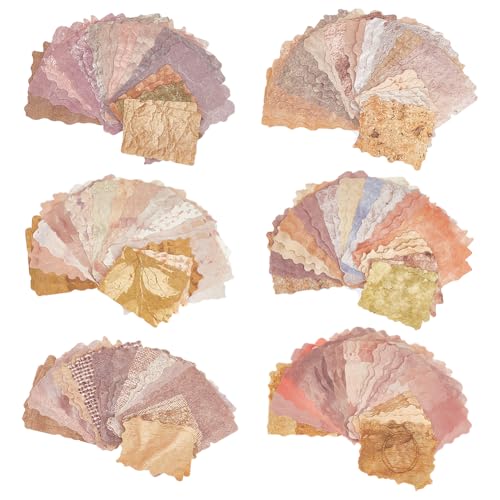 WADORN 168 Blatt Scrapbook-Papier, 6 Stile, geprägt, strukturiert, bedrucktes Reispapier, Handarbeit, Spezialpapier, Mischung, Decoupageblätter für Scrapbooking, Junk, Journaling, Kunst WADORN 168 Blatt Scrapbook-Papier, 6 Stile, geprägt, strukturiert, bedrucktes Reispapier, Handarbeit, Spezialpapier, Mischung, Decoupageblätter für Scrapbooking, Junk, Journaling, Kunst von WADORN