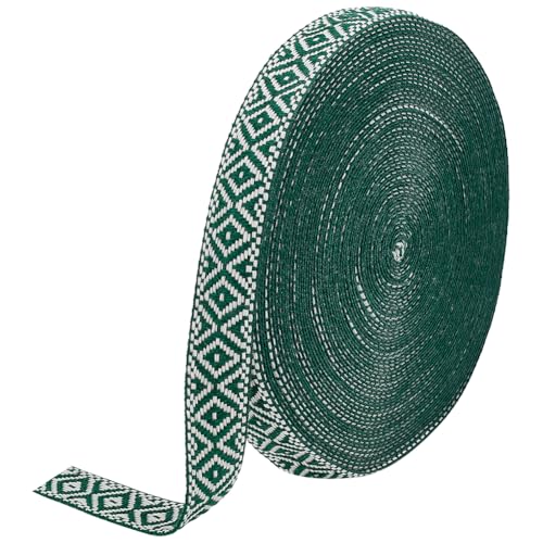 WADORN 18.28 m 23mm Jacquardbandbesatz Gewebte Nähbänder Im Vintage Boho Stil Mit Rauten Und Geometrischer Stickerei Aus Polyester Zum Selbermachen von Geschenkverpackungen Kleidung Meergrün WADORN 18.28 m 23mm Jacquardbandbesatz Gewebte Nähbänder Im Vintage Boho Stil Mit Rauten Und Geometrischer Stickerei Aus Polyester Zum Selbermachen von Geschenkverpackungen Kleidung Meergrün von WADORN