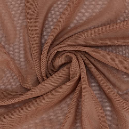 WADORN 187 cm X 3.3 Yards Stretch-Mesh-Stoffe, Brauner Netzstoff, Leicht Dehnbarer Netzstoff, Polyester-Netzstoff, DIY-Handwerk, Herstellungsmaterialien Zum Nähen von Kleidungsstücken, Kostüme WADORN 187 cm X 3.3 Yards Stretch-Mesh-Stoffe, Brauner Netzstoff, Leicht Dehnbarer Netzstoff, Polyester-Netzstoff, DIY-Handwerk, Herstellungsmaterialien Zum Nähen von Kleidungsstücken, Kostüme von WADORN