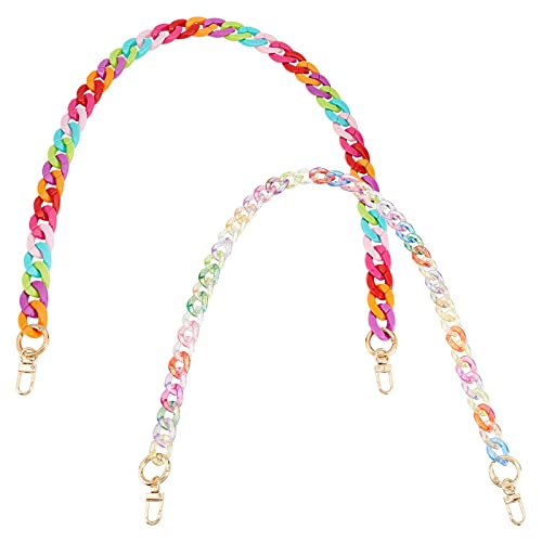 WADORN 2 Acryl Geldbörsen Kettengriff, 70.5cm Bunte Kunstharz Geldbörsen Taschengriffe Handtaschen Kettenriemen Schultergurt Ersatztasche Dekoration Ketten Zubehör zur Herstellung von Geldbörsen WADORN 2 Acryl Geldbörsen Kettengriff, 70.5cm Bunte Kunstharz Geldbörsen Taschengriffe Handtaschen Kettenriemen Schultergurt Ersatztasche Dekoration Ketten Zubehör zur Herstellung von Geldbörsen von WADORN