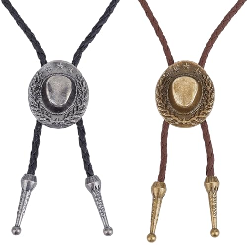WADORN 2 Farben Western Cowboy Bolotie, Krawattenhalskette Mit Indianischer Flagge Für Männer Frauen Vintage Handgefertigt Aus PU Leder Halloween Kostüm Zubehör Für Kleidung Bankett Geburtstags WADORN 2 Farben Western Cowboy Bolotie, Krawattenhalskette Mit Indianischer Flagge Für Männer Frauen Vintage Handgefertigt Aus PU Leder Halloween Kostüm Zubehör Für Kleidung Bankett Geburtstags von WADORN