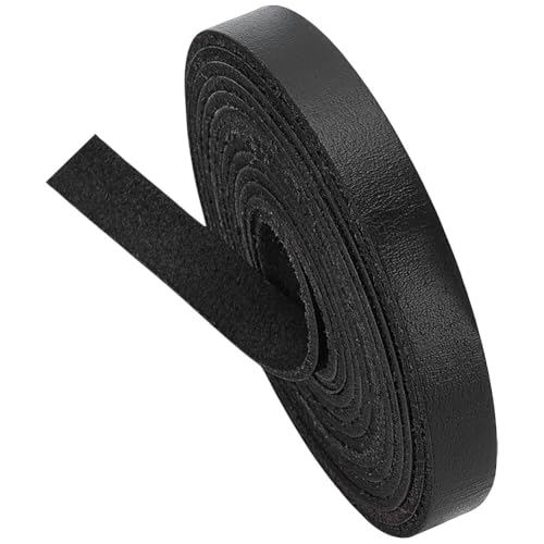 WADORN 2 M Flaches Echtlederband Zum Basteln, 10.5 mm Echtes Leder Kuhfellstreifen Kordel Zum Flechten Flache Genarbte Lederstreifen Schnüre Für Schmuckherstellung Halskette Armband Kunsthandwerk WADORN 2 M Flaches Echtlederband Zum Basteln, 10.5 mm Echtes Leder Kuhfellstreifen Kordel Zum Flechten Flache Genarbte Lederstreifen Schnüre Für Schmuckherstellung Halskette Armband Kunsthandwerk von WADORN