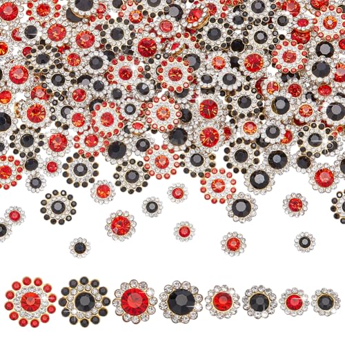 WADORN 200 Stück 2 Farben Sonnenblumen-Strass-Knöpfe, 9 ~ 14 mm, Kristallkrallen-Dekoration, Bottons für Kleidung, zum Aufnähen, Blumenapplikationen, Verzierungen, Dekoration für DIY, Nähen, Kleidung WADORN 200 Stück 2 Farben Sonnenblumen-Strass-Knöpfe, 9 ~ 14 mm, Kristallkrallen-Dekoration, Bottons für Kleidung, zum Aufnähen, Blumenapplikationen, Verzierungen, Dekoration für DIY, Nähen, Kleidung von WADORN